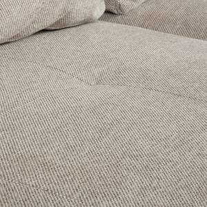 Ecksofa Crandon (mit Schlaffunktion) Webstoff - Stoff Parsa: Beige-Grau - Longchair davorstehend rechts