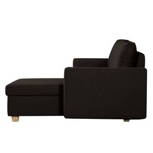 Ecksofa Crandon (mit Schlaffunktion) Webstoff - Stoff Zahira: Braun - Longchair davorstehend rechts