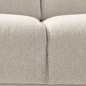 Hoekbank Crawford I Geweven stof - Geweven stof Saia: Beige - Breedte: 255 cm - Longchair vooraanzicht links