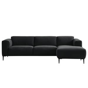 Ecksofa Crawford I Webstoff Webstoff Saia: Anthrazit - Breite: 285 cm - Longchair davorstehend rechts