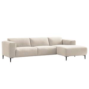 Ecksofa Crawford I Webstoff Webstoff Saia: Beige - Breite: 285 cm - Longchair davorstehend rechts