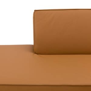 Ecksofa Dallas Echtleder Echtleder Gad: Cognac I - Longchair davorstehend links