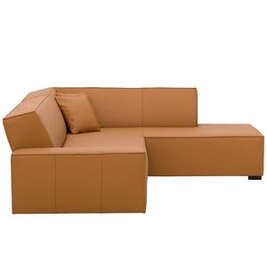 Ecksofa Dallas Echtleder Echtleder Gad: Cognac I - Longchair davorstehend rechts