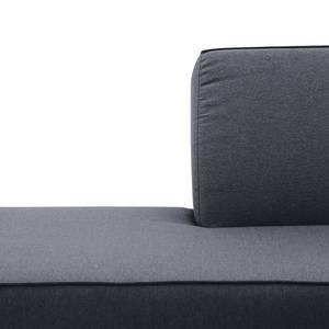 Ecksofa Dallas Webstoff Webstoff Milan: Anthrazit - Longchair davorstehend links