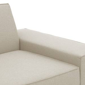 Ecksofa Dallas Webstoff Stoff Selva: Beige - Longchair davorstehend links