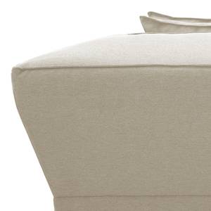 Hoekbank Dallas geweven stof Stof Selva: Beige - Longchair vooraanzicht links