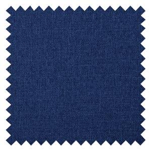 Ecksofa Dallas Webstoff Stoff Ramira: Blau - Longchair davorstehend links