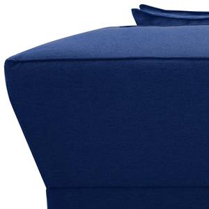 Canapé d'angle Dallas Tissu Tissu Ramira : Bleu - Méridienne courte à gauche (vue de face)
