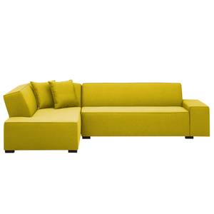 Ecksofa Dallas Webstoff Webstoff Milan: Gelb - Longchair davorstehend links