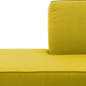 Ecksofa Dallas Webstoff Webstoff Milan: Gelb - Longchair davorstehend links