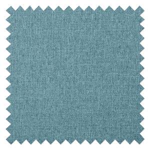 Ecksofa Dallas Webstoff Stoff Selva: Hellblau - Longchair davorstehend links