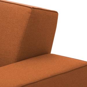 Ecksofa Dallas Webstoff Webstoff Milan: Rostbraun - Longchair davorstehend links