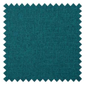 Canapé d'angle Dallas Tissu Tissu Ramira : Turquoise - Méridienne courte à gauche (vue de face)