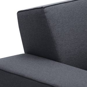 Ecksofa Dallas Webstoff Webstoff Milan: Anthrazit - Longchair davorstehend rechts