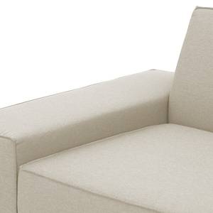 Ecksofa Dallas Webstoff Stoff Selva: Beige - Longchair davorstehend rechts