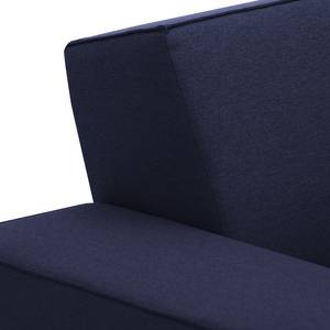 Ecksofa Dallas Webstoff Webstoff Milan: Dunkelblau - Longchair davorstehend rechts