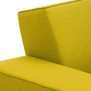 Ecksofa Dallas Webstoff Webstoff Milan: Gelb - Longchair davorstehend rechts