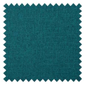 Hoekbank Dallas geweven stof Stof Ramira: Turquoise - Longchair vooraanzicht rechts