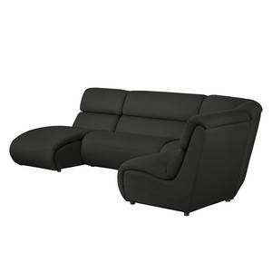 Ecksofa Davie Webstoff Anthrazit - Longchair davorstehend links