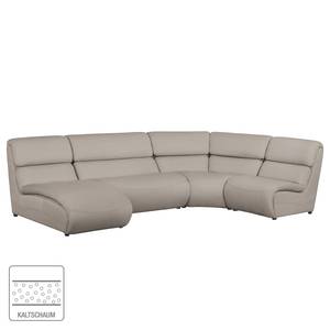 Ecksofa Davie Webstoff Cappuccino - Longchair davorstehend links