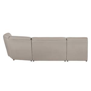 Ecksofa Davie Webstoff Cappuccino - Longchair davorstehend links