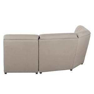 Ecksofa Davie Webstoff Cappuccino - Longchair davorstehend links