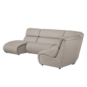 Ecksofa Davie Webstoff Cappuccino - Longchair davorstehend links