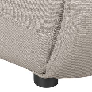 Ecksofa Davie Webstoff Cappuccino - Longchair davorstehend links