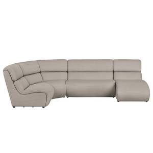 Ecksofa Davie Webstoff Cappuccino - Longchair davorstehend rechts