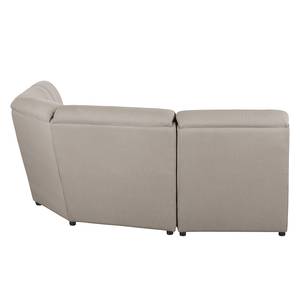 Ecksofa Davie Webstoff Cappuccino - Longchair davorstehend rechts