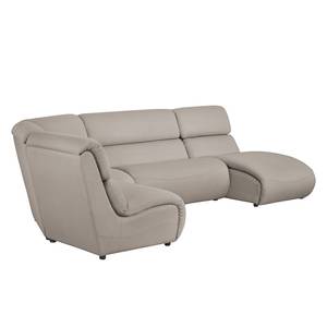 Ecksofa Davie Webstoff Cappuccino - Longchair davorstehend rechts