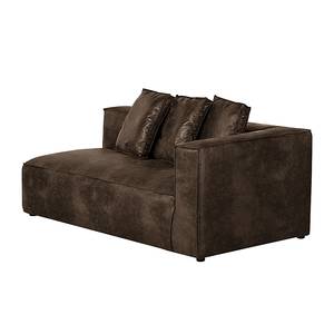 Canapé d'angle Debbie II Microfibre taupe - Marron