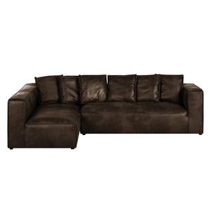 Ecksofa Debbie II Antiklederoptik Braun