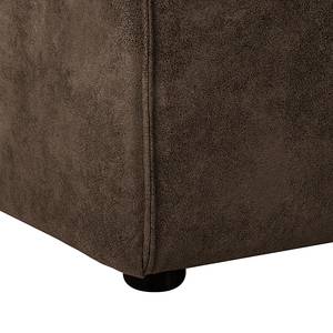 Canapé d'angle Debbie II Microfibre taupe - Marron