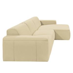 Ecksofa Deering Webstoff Hellbeige - Longchair davorstehend rechts