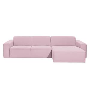 Ecksofa Deering Webstoff Mauve - Longchair davorstehend rechts