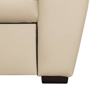 Canapé d'angle Didy Cuir véritable - Cappuccino - Méridienne longue à gauche (vue de face) - Fonction couchage - Coffre de lit
