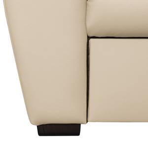 Canapé d'angle Didy Cuir véritable - Cappuccino - Méridienne longue à droite (vue de face) - Fonction couchage - Coffre de lit