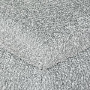 Boxspring Ecksofa Donhill II Webstoff Webstoff - Silber - Longchair davorstehend rechts