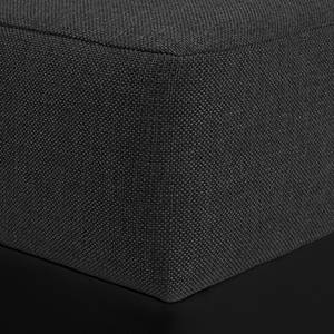 Ecksofa Dublin I (mit Schlaffunktion) Kunstleder/Strukturstoff - Schwarz - Breite: 254 cm