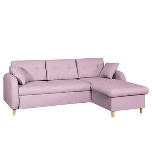 Ecksofa Eastville Beidseitig montiertbar - Webstoff - Mauve - Keine Funktion