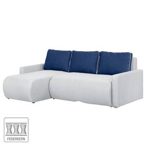 Ecksofa El Calvario (mit Schlaffunktion) Strukturstoff Longchair davorstehend links - Granit