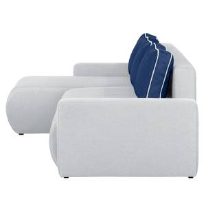 Ecksofa El Calvario (mit Schlaffunktion) Strukturstoff Longchair davorstehend links - Granit