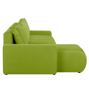 Ecksofa El Calvario (mit Schlaffunktion) Strukturstoff Longchair davorstehend links - Grasgrün