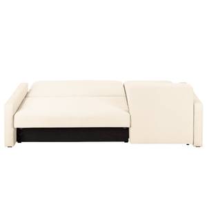 Ecksofa El Calvario (mit Schlaffunktion) Strukturstoff Longchair davorstehend links - Hellbeige