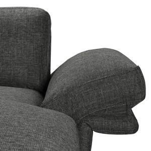 Ecksofa Ellscott Microfaser Dunkelgrau - Longchair davorstehend rechts