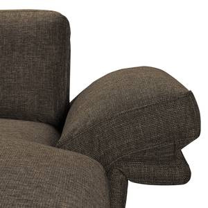 Ecksofa Ellscott Microfaser Braun - Longchair davorstehend rechts