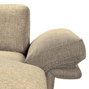 Ecksofa Ellscott Microfaser Warmes Beige - Longchair davorstehend rechts