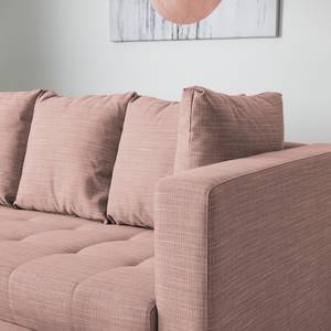 Ecksofa Eloise Webstoff Mauve - Ottomane davorstehend links