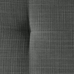 Canapé d'angle Eloise Tissu - Anthracite - Méridienne longue à droite (vue de face)